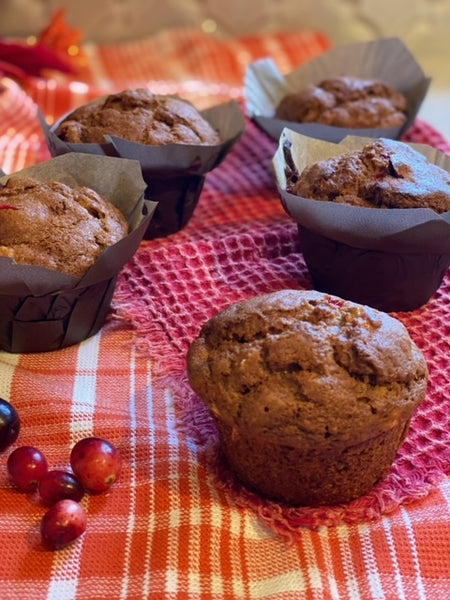 Pumpkin Banana Cranberry Muffins (GF+DF) – ExtraWhiteGold