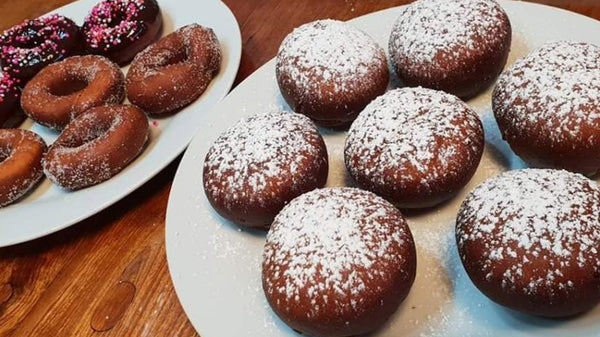 Quick, no yeast Jelly donuts- Sufganiot