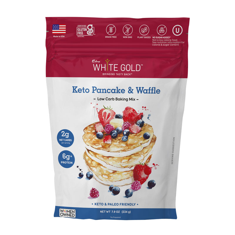 Low Carb Keto Pancake & Waffle Mix – ExtraWhiteGold