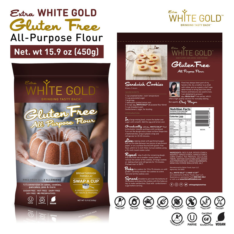 Gluten Free, Allergen Free Certified Premium Baking Mixes  Combo: Vanilla  & Chocolate Cake mix