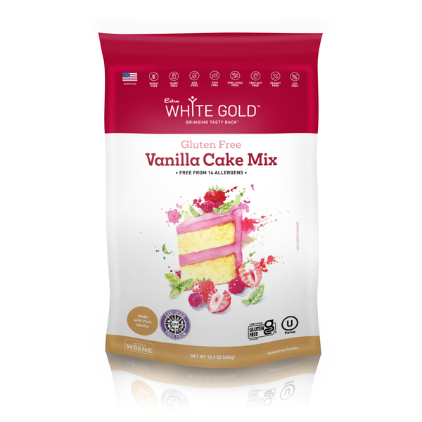 Gluten Free, Allergen Free Certified Premium Baking Mixes  Combo: Vanilla  & Chocolate Cake mix