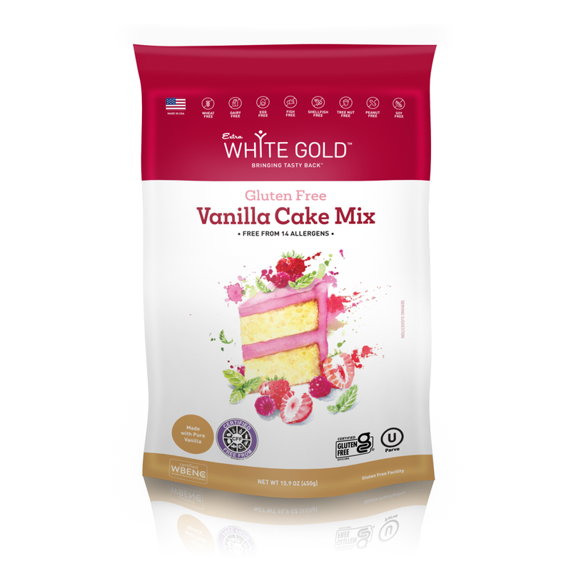 Gluten Free, Allergen Free Certified Premium Baking Mixes  Combo: Vanilla  & Chocolate Cake mix