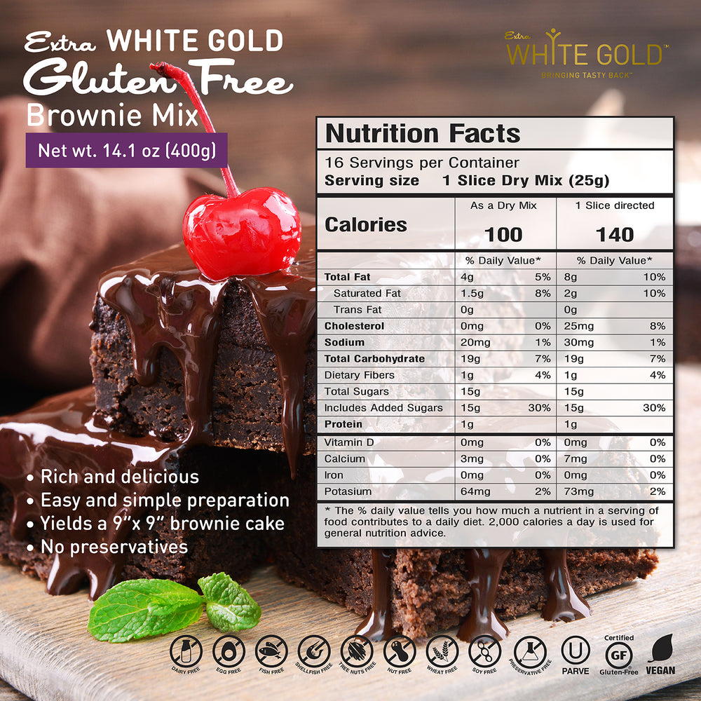 Gluten Free Brownie Mix – ExtraWhiteGold